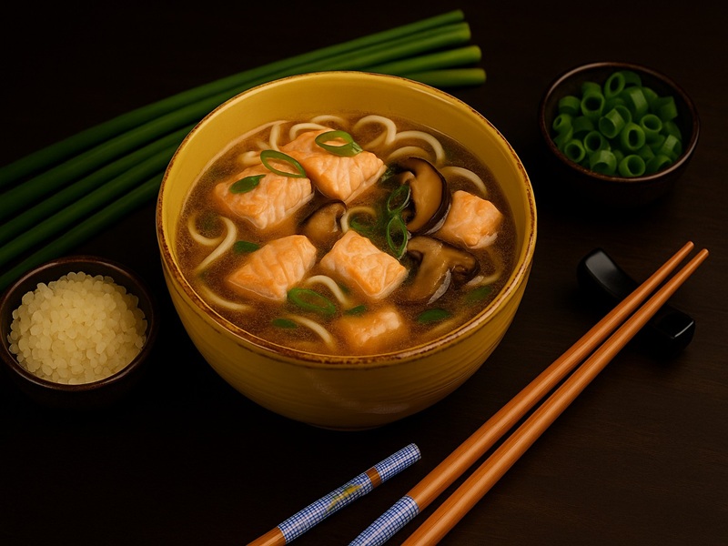 Мисо-суп с лососем