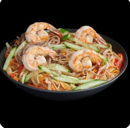 Wok-лапша Соба с креветками