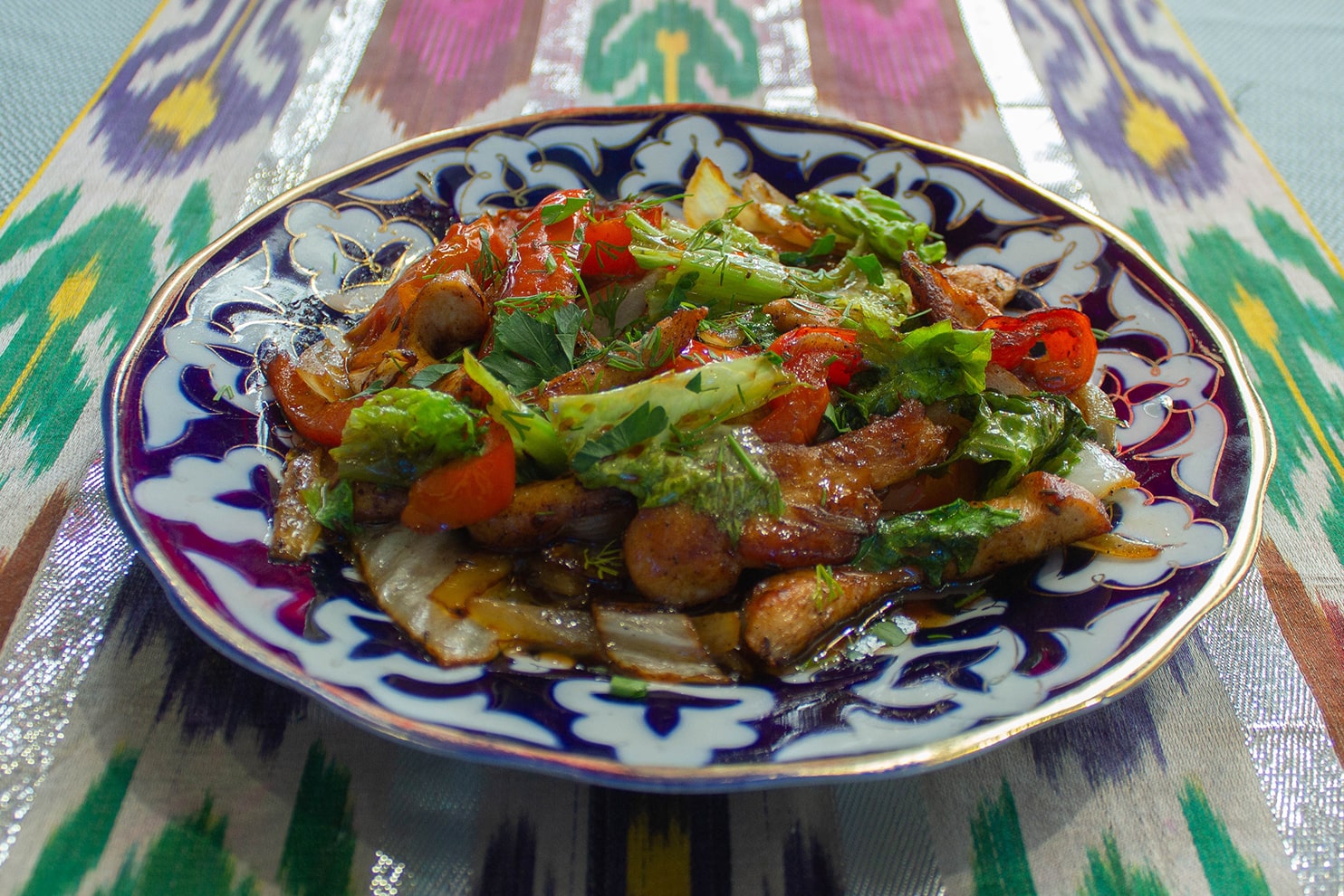 Курица по андижански