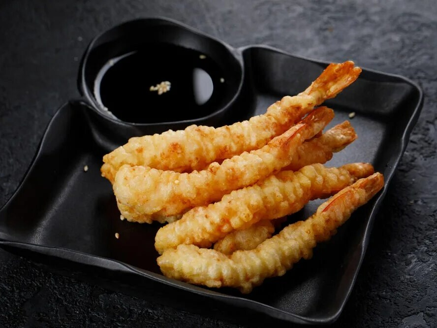 Креветки жаренные в темпуре