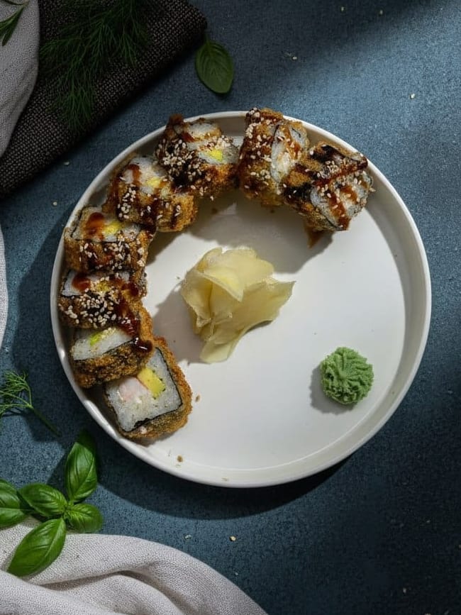 Жаренный с креветкой