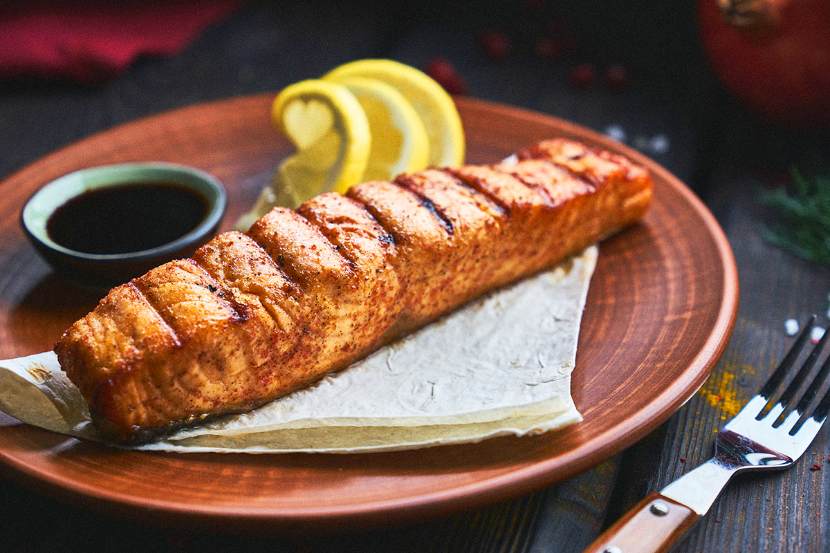 Стейк из лосося