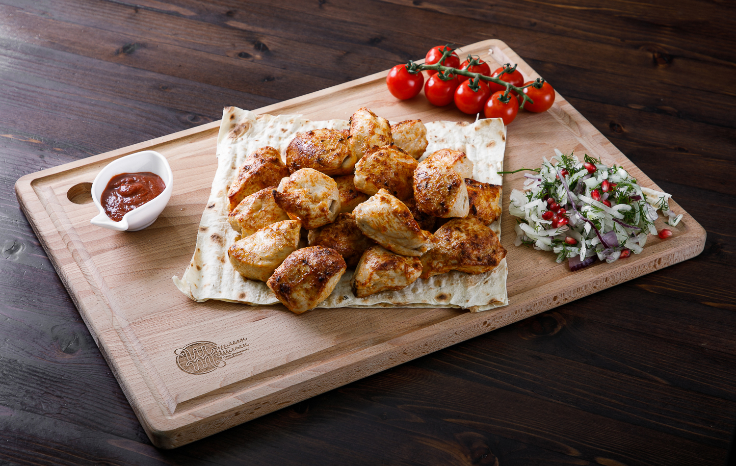 Шашлык из филе куриной грудки 0,5кг