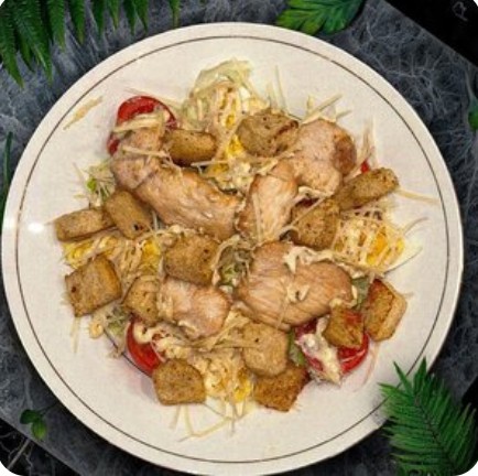 Салат Цезарь с курицей