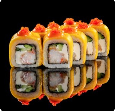 Ролл с манго и креветкой