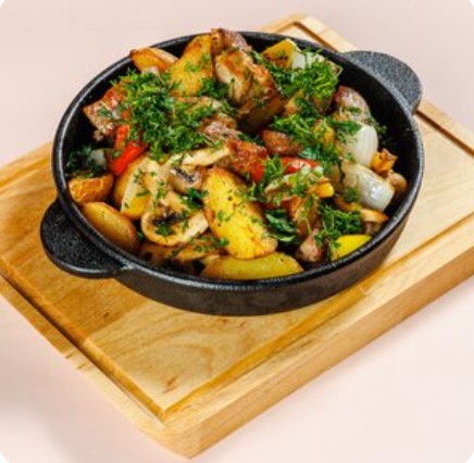 Жаркое с овощами и свининой