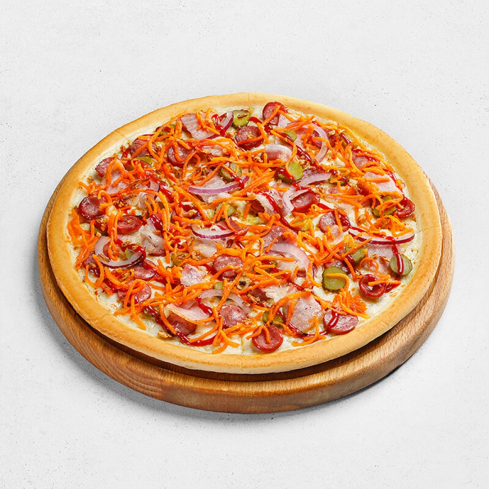 Горчичная с колбасками средняя