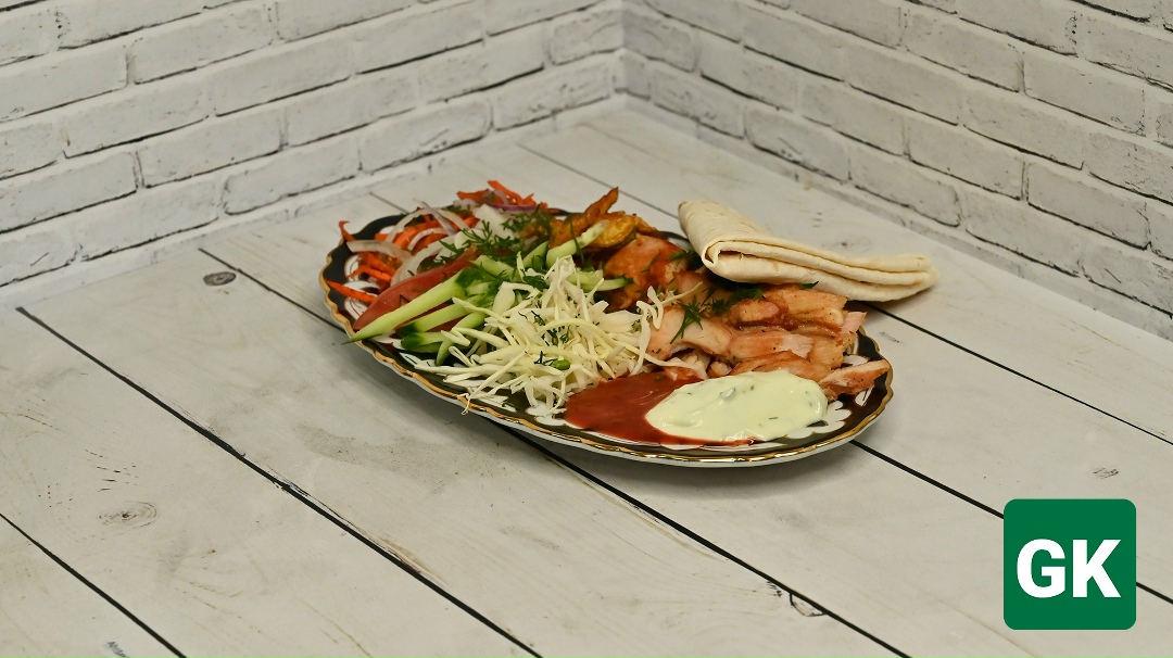 Шаурма в тарелке