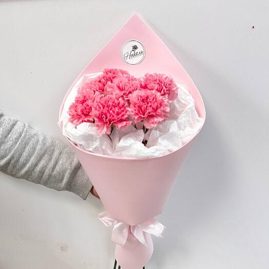 Букет «Зефирное настроение» из диантусов