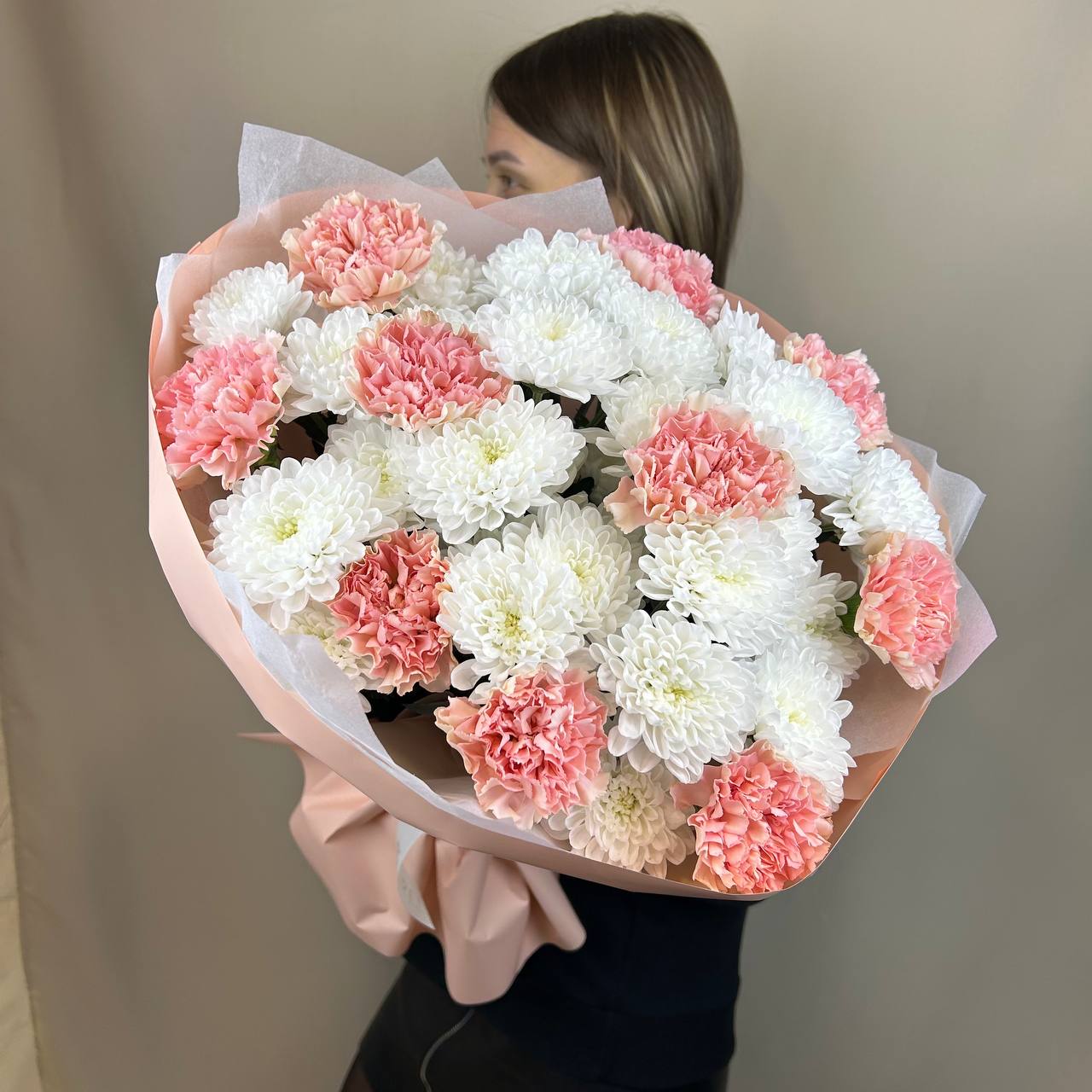 Хризантема и диантусы