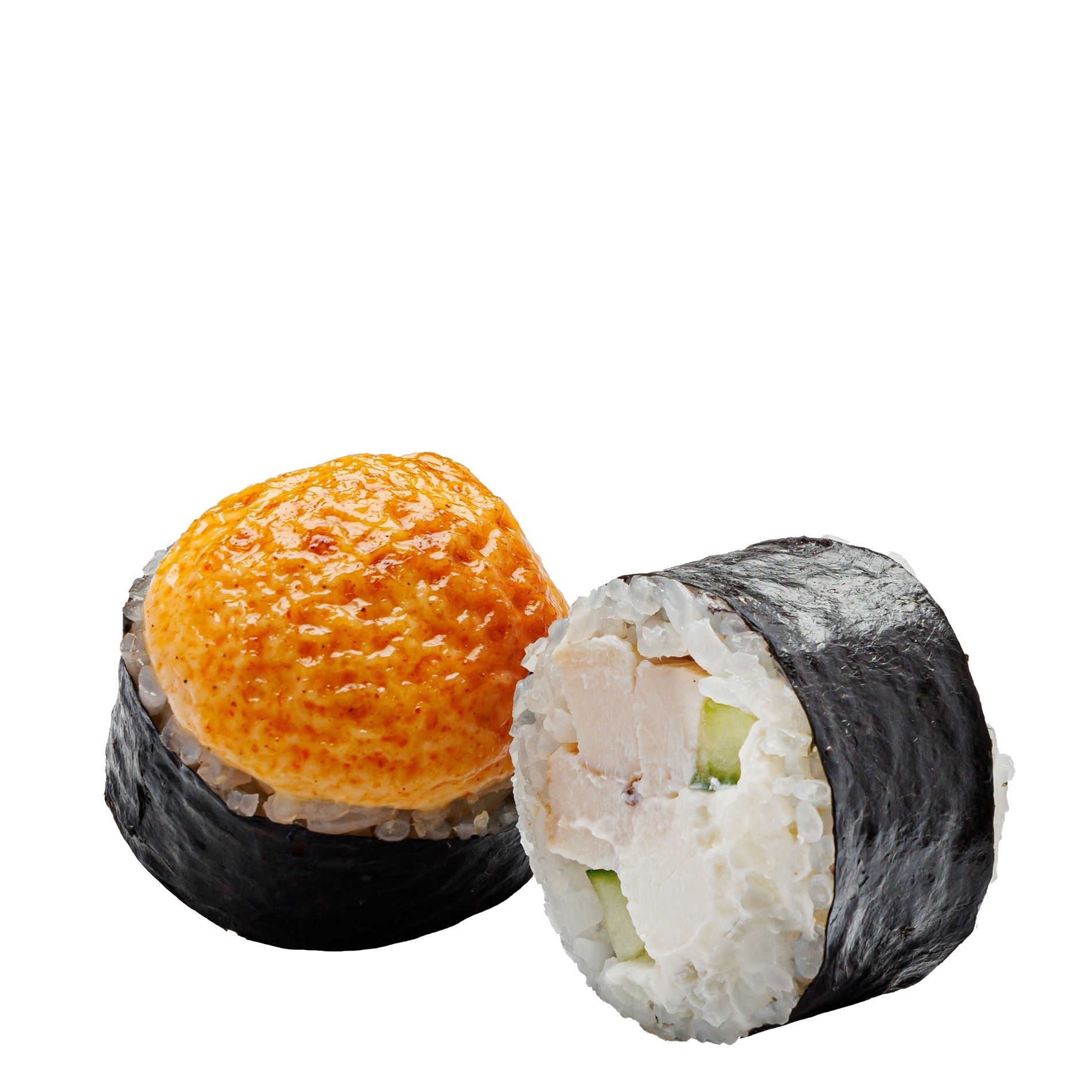 Запеченный с копченой курицей и соусом смоки