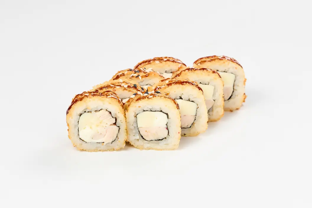 Жареный с курицей