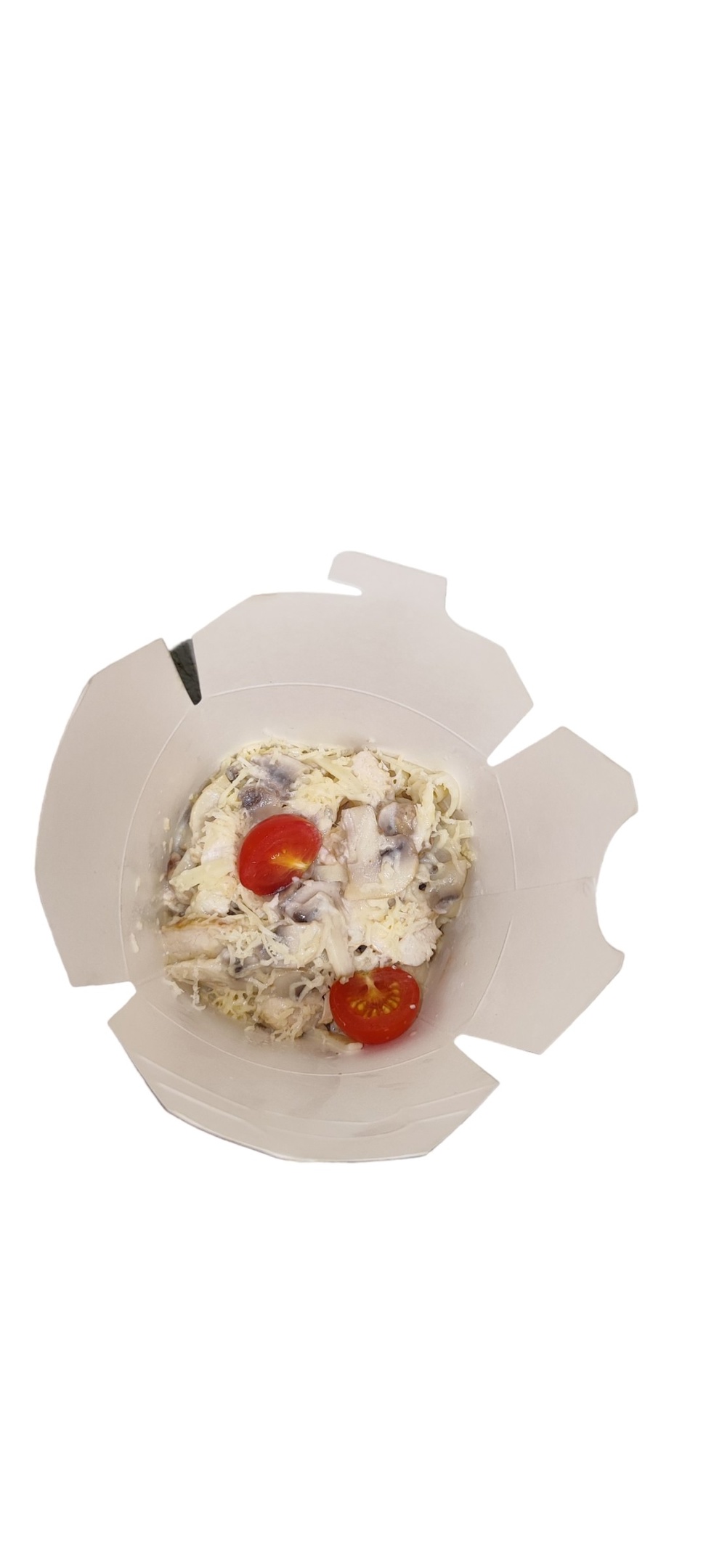 Паста с курицей и грибами