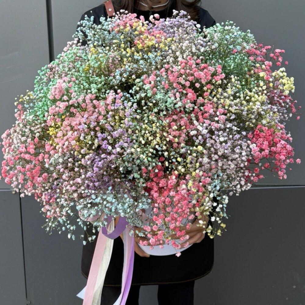 BOUQUET 002. Гипсофила в коробке (XXL)