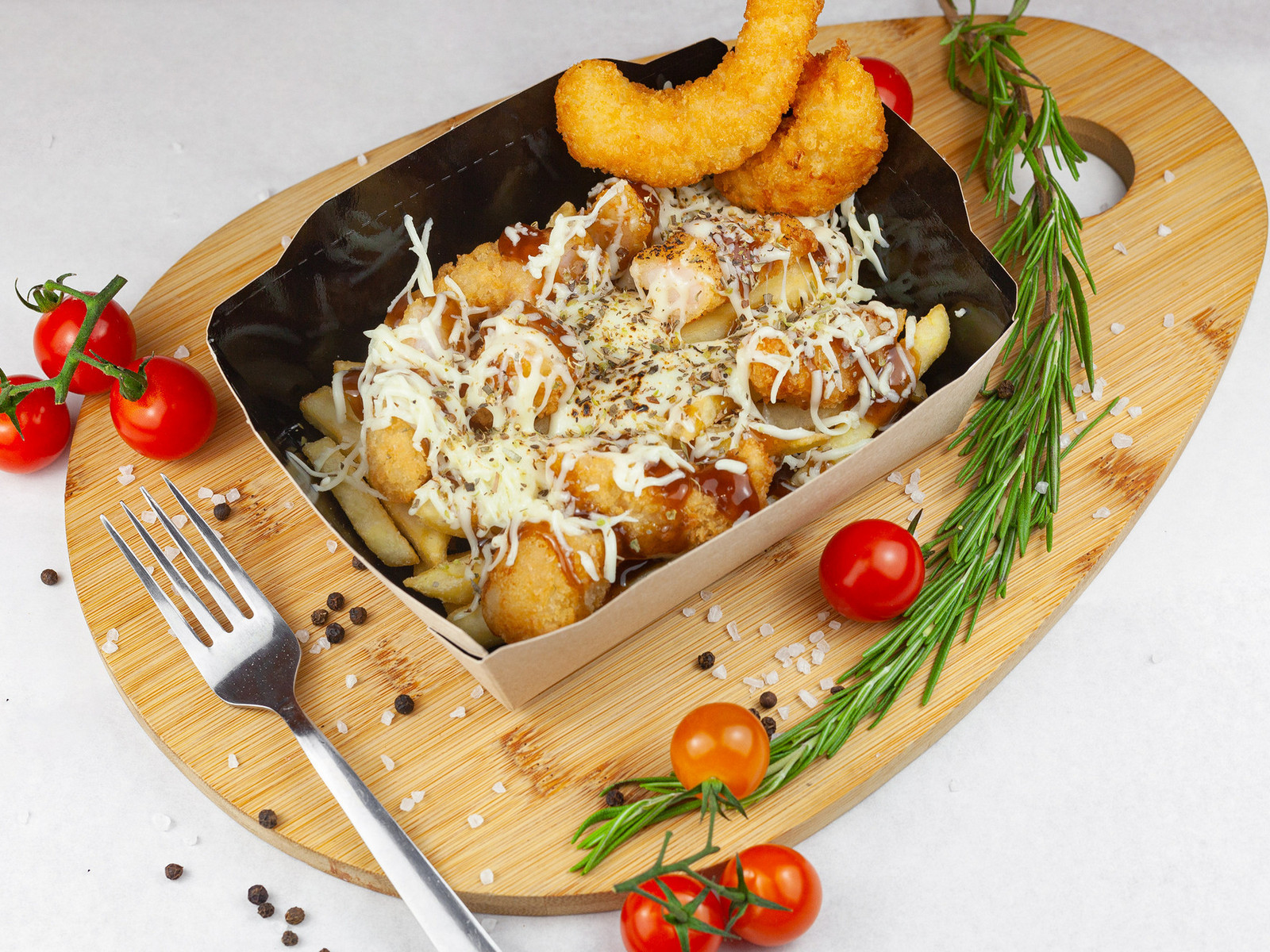 Фри бокс с креветками