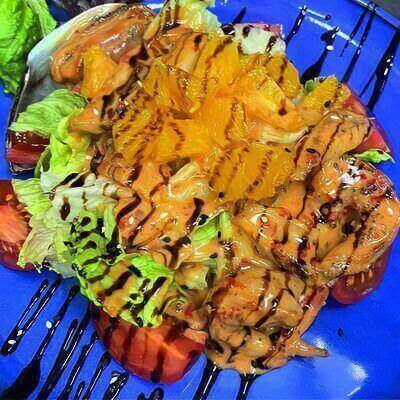 Салат с морепродуктами