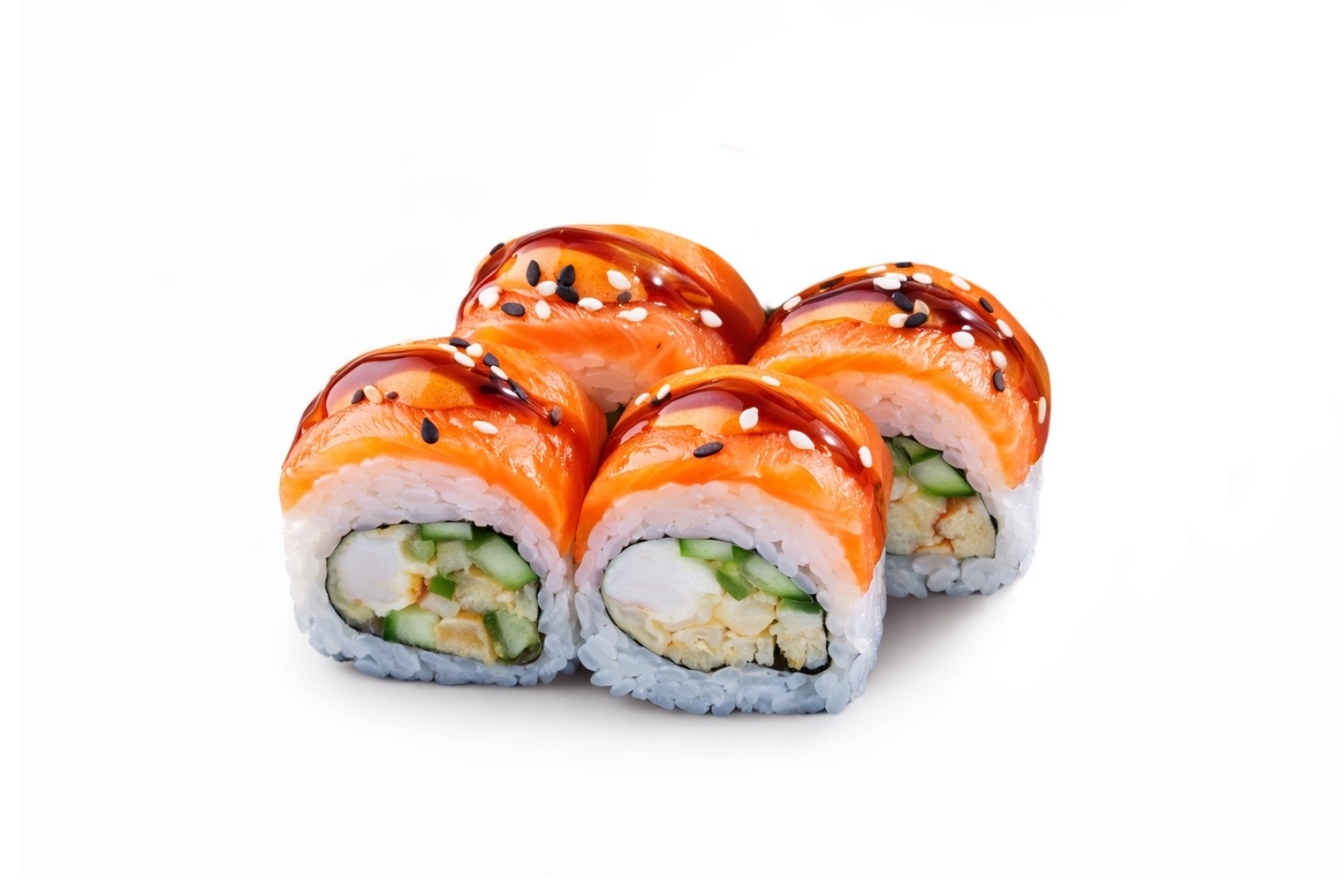 Тери Маки с форелью и креветкой 4 шт