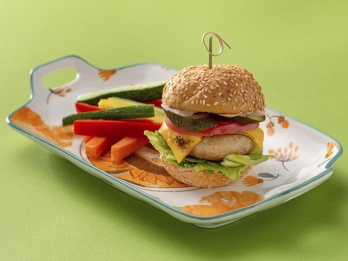 Бургер с курицей