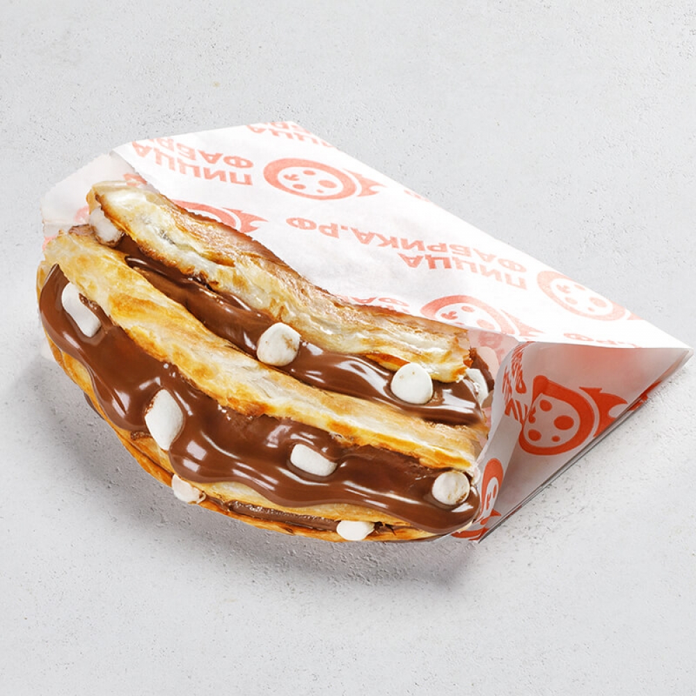 Кранч с шоколадной пастой и маршмеллоу