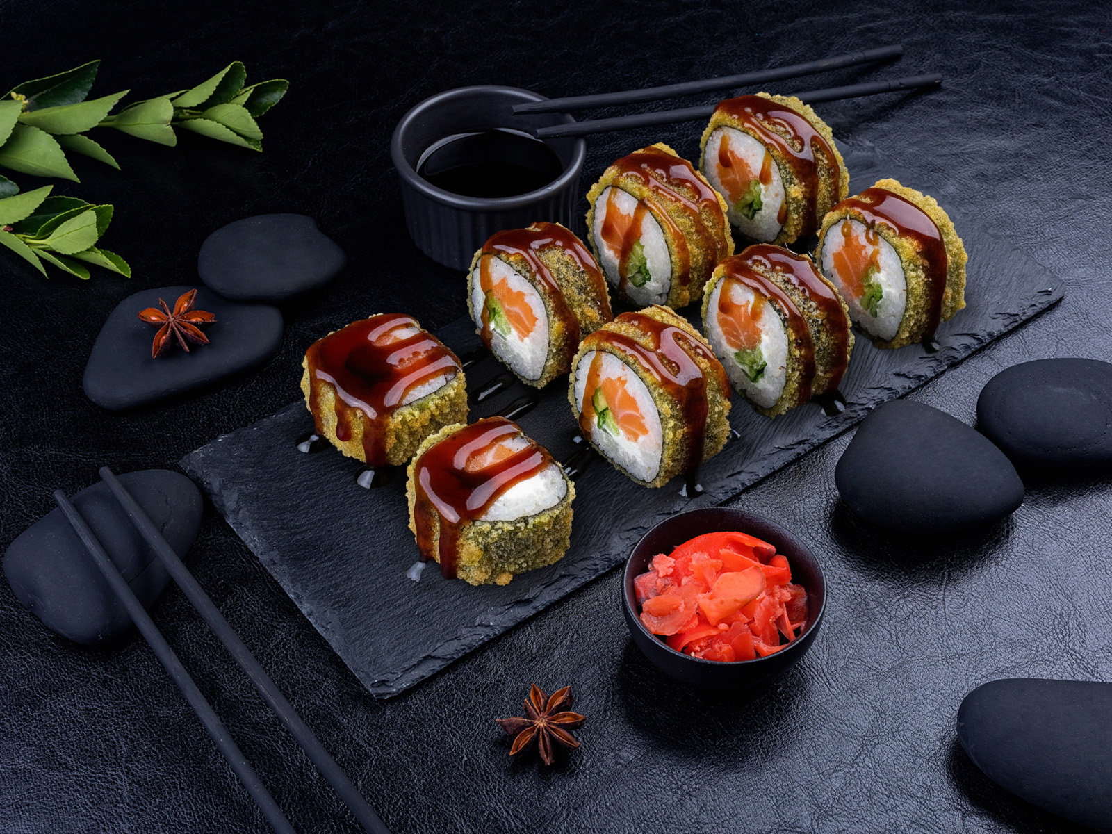 Жареный ролл Терияки