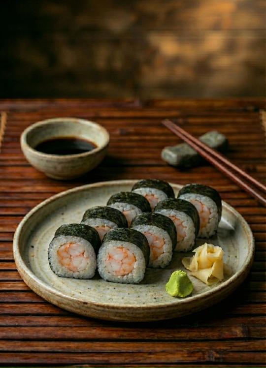 Маки с креветкой