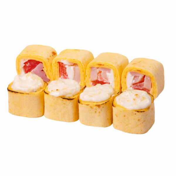 Запеченный ролл с курицей