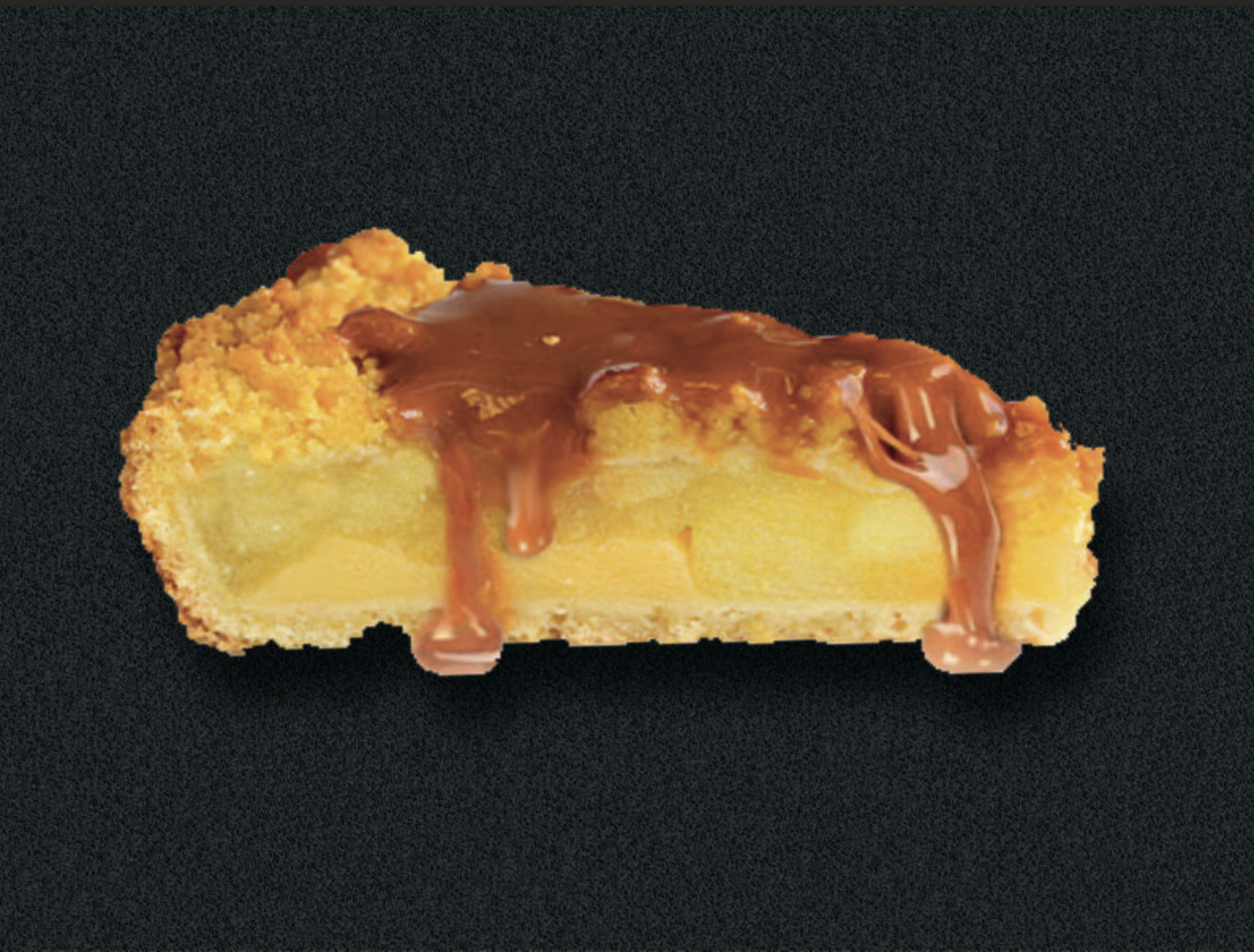 Пирог карамель-яблоко