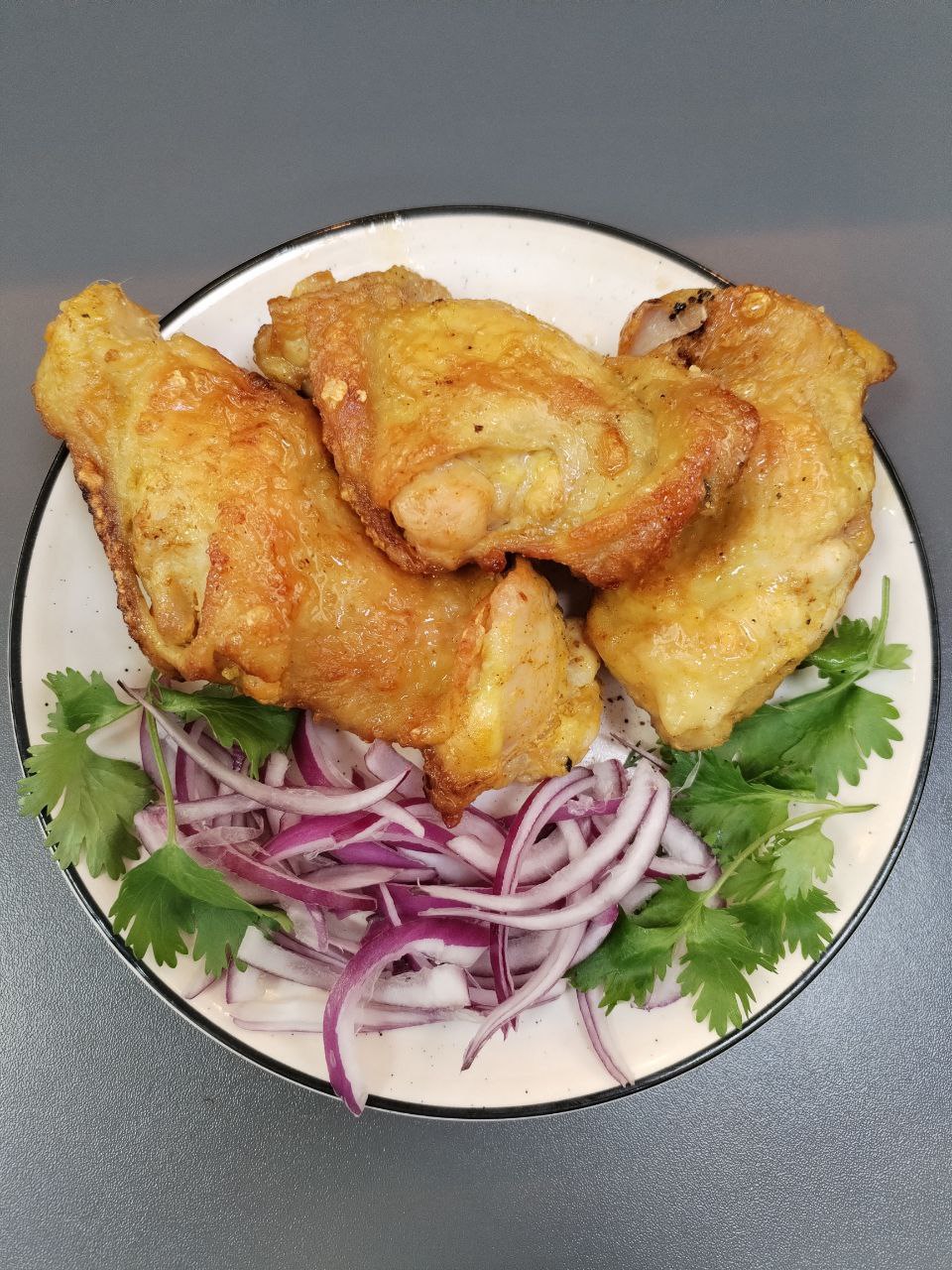  Шашлык из филе куриного бедра (готовый)