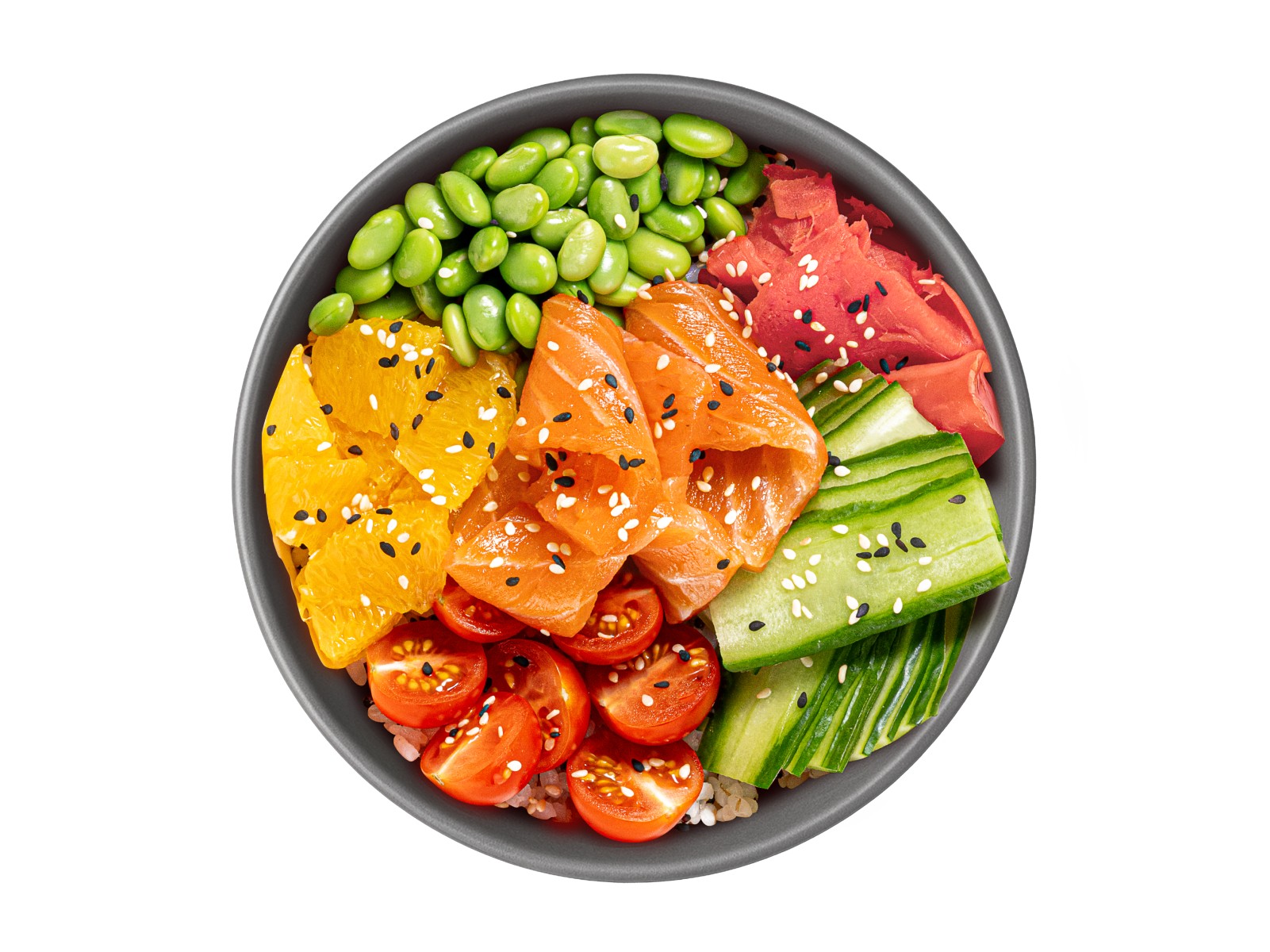 Поке боул лосось-юдзу