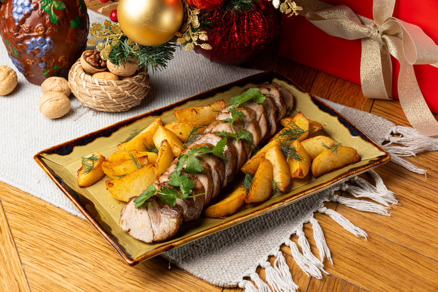 Буженина с картофелем