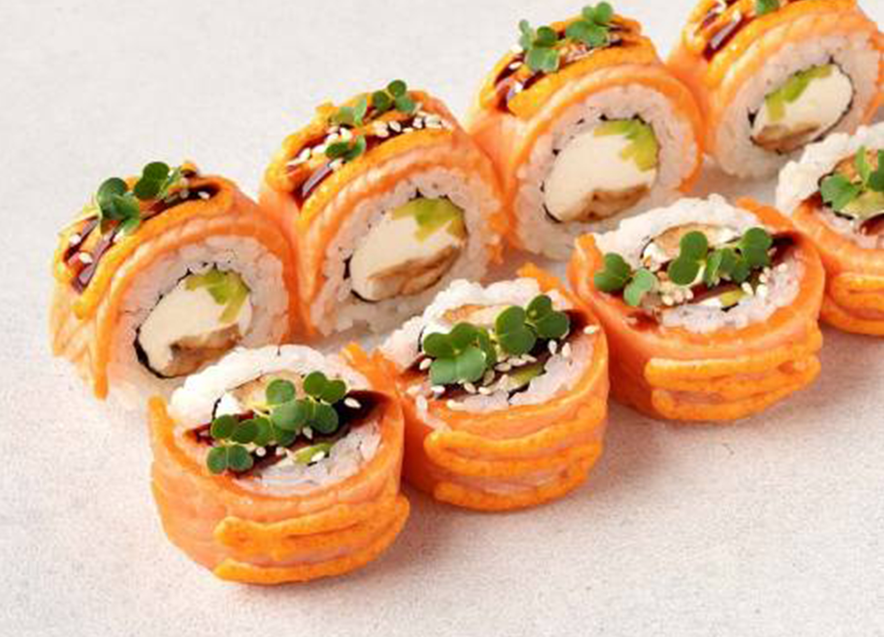 Запечённая Филадельфия Прайм с угрём