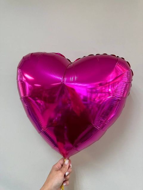 Шар с гелием в виде сердца