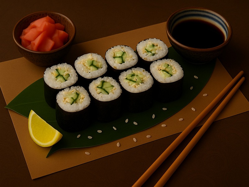 Ролл с огурцом