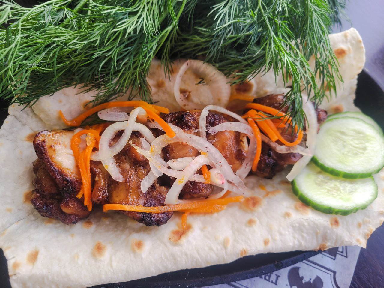 Шашлык куриный по домашнему с дымком