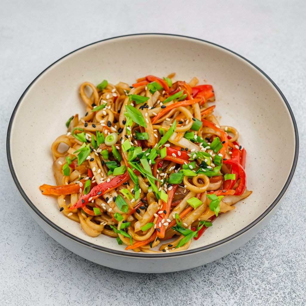 Удон с овощами