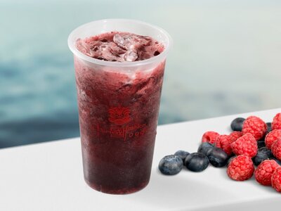 Холодный фруктовый чай черника-малина