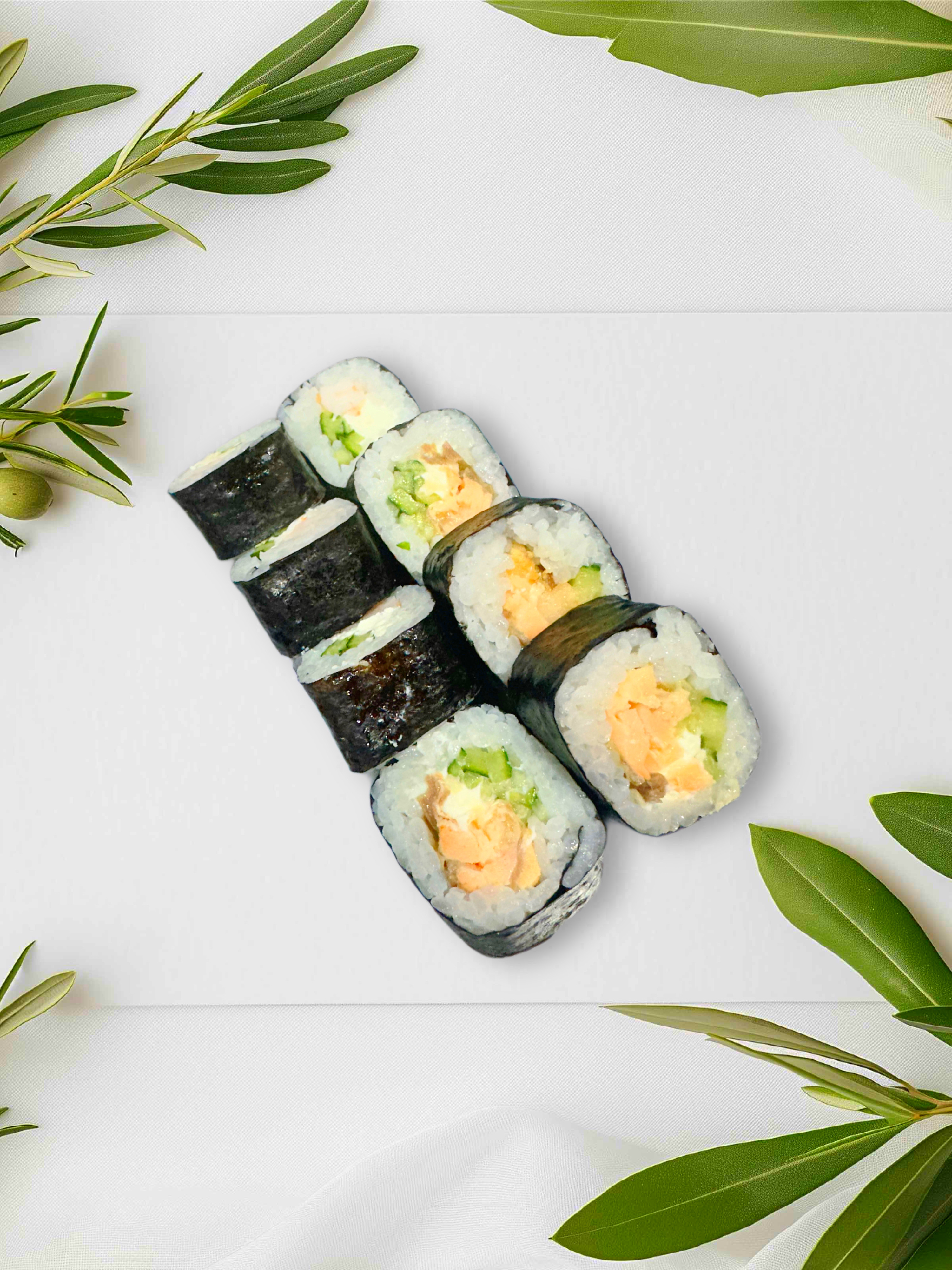 Маки ролл с лососем терияки