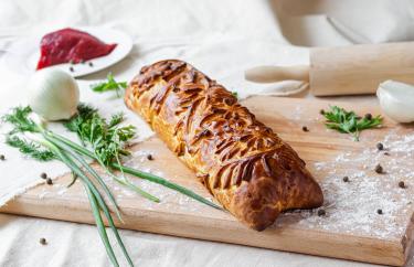 Кулебяка с мясом