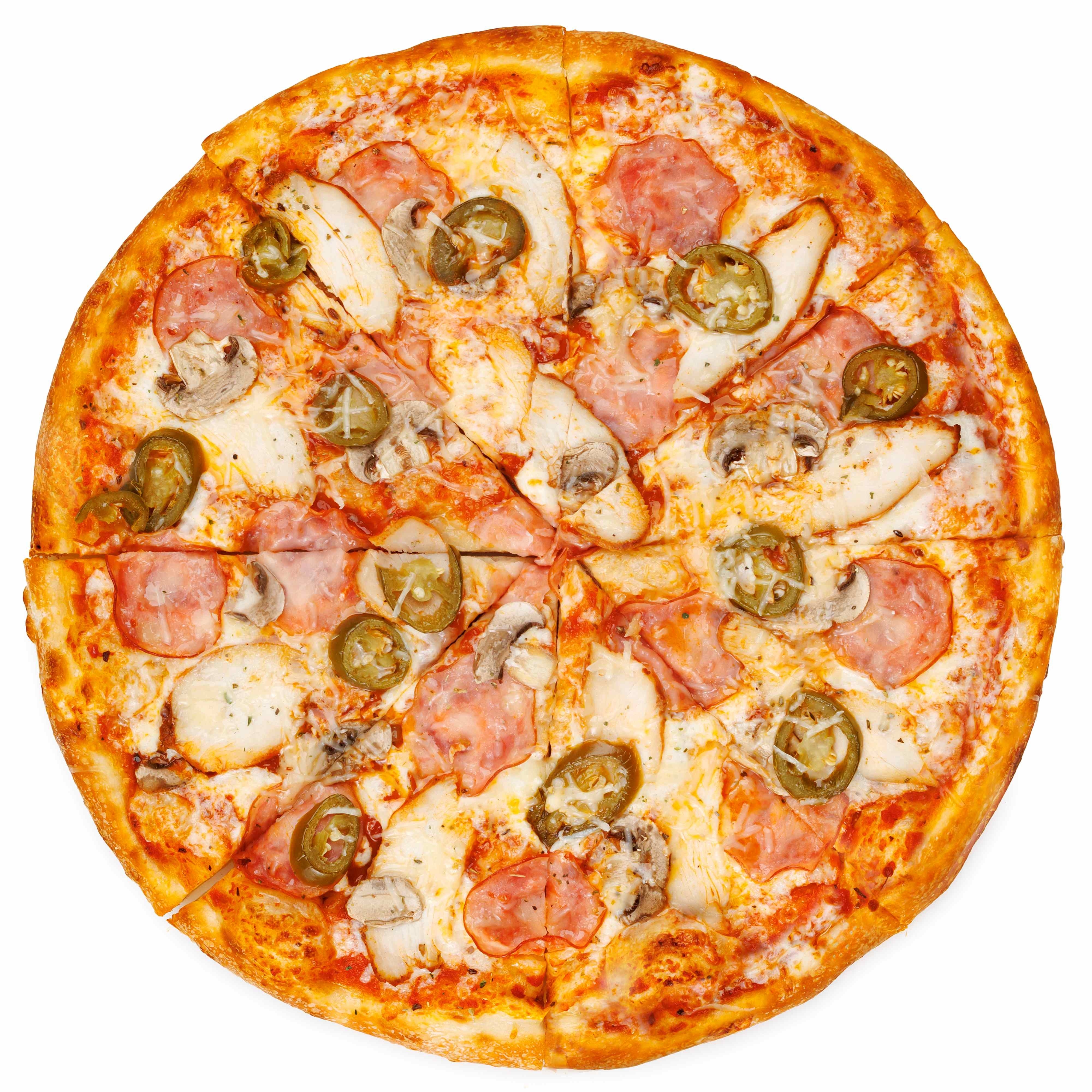 Курицей и халапеньо 34 см