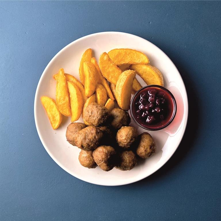 Фрикадельки шведские с картофелем Айдахо