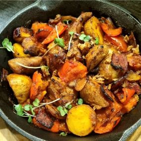 Мясная Поджарка на сковороде
