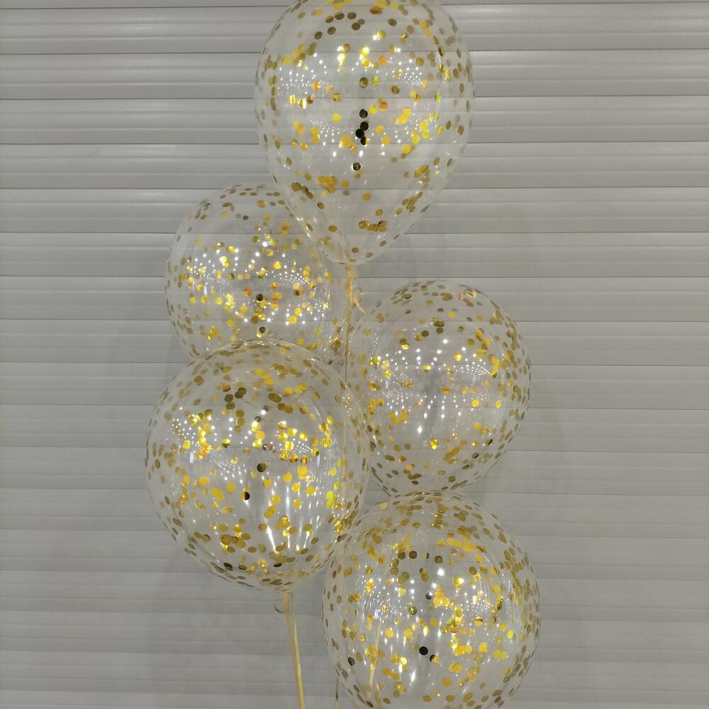 Фонтан из воздушных шаров с конфетти