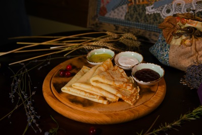 Блины со сметаной(3 шт)