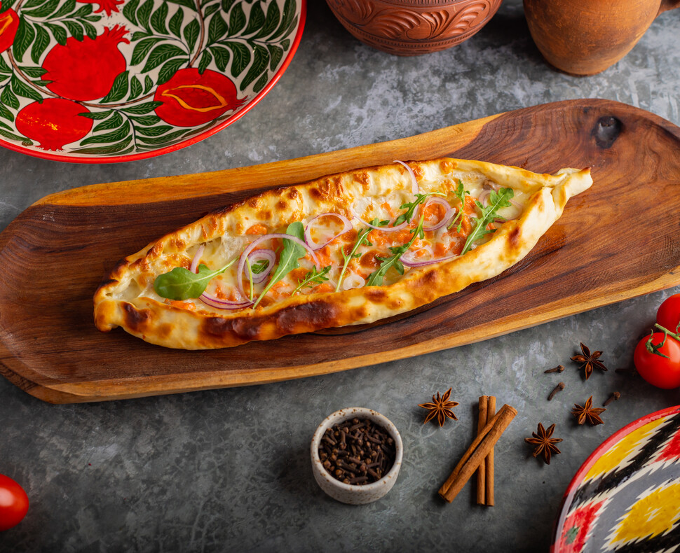 Пиде с лососем