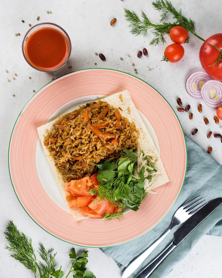 Плов узбекский с говядиной