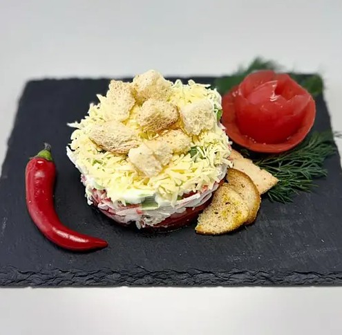 Салат Дебют с крабовыми палочками
