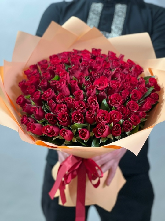 Букет 101 Красная Роза