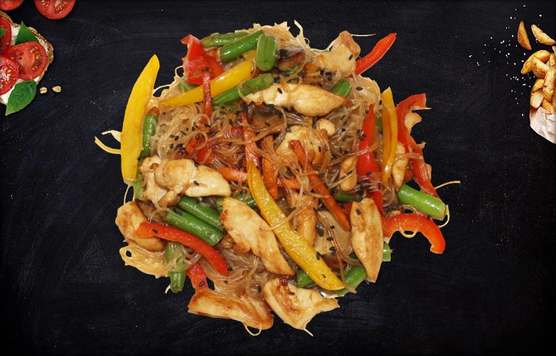 Фунчоза с курицей