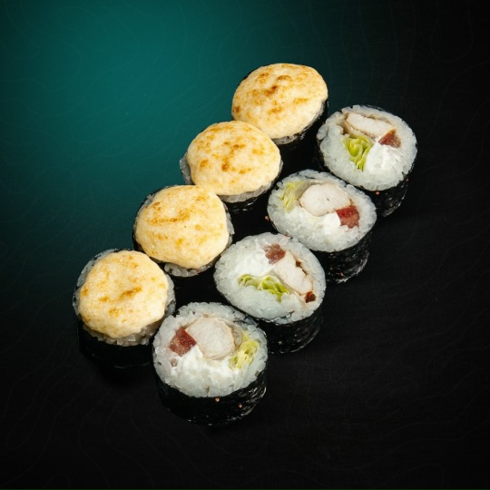 Запеченный цезарь с курицей