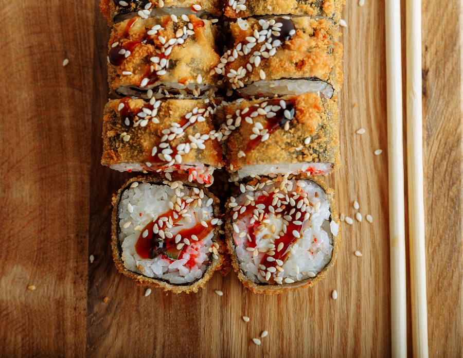 Ролл Мега Креветка в Темпуре